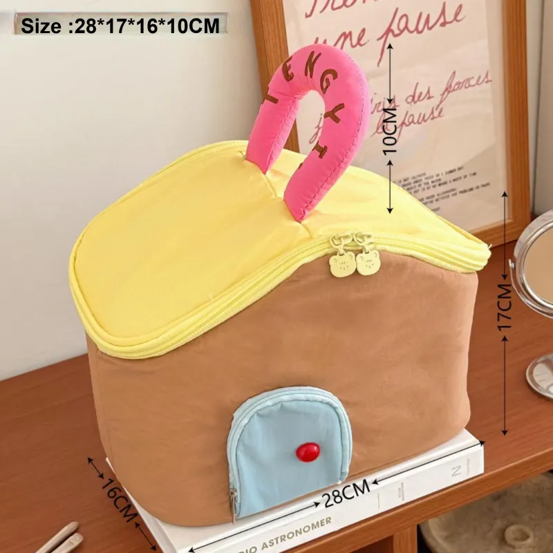 Gentle Welcome Cute Cottage Large Capacity Multifunction Storage Bag Portable Handbag Makeup Bags-11