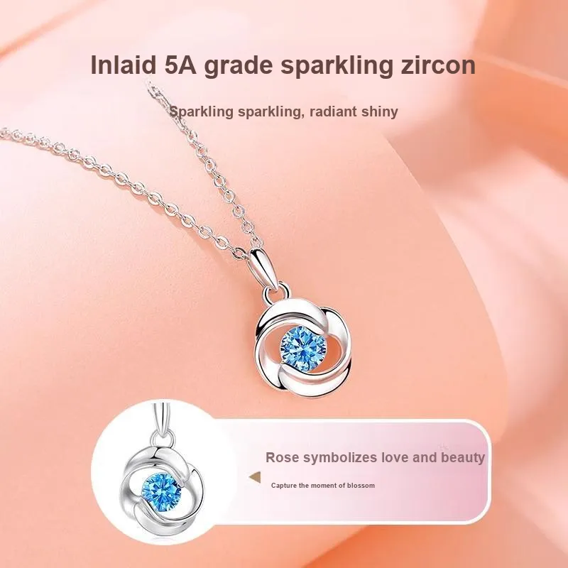 Andaozi S925 Silver Necklaces Women's-3