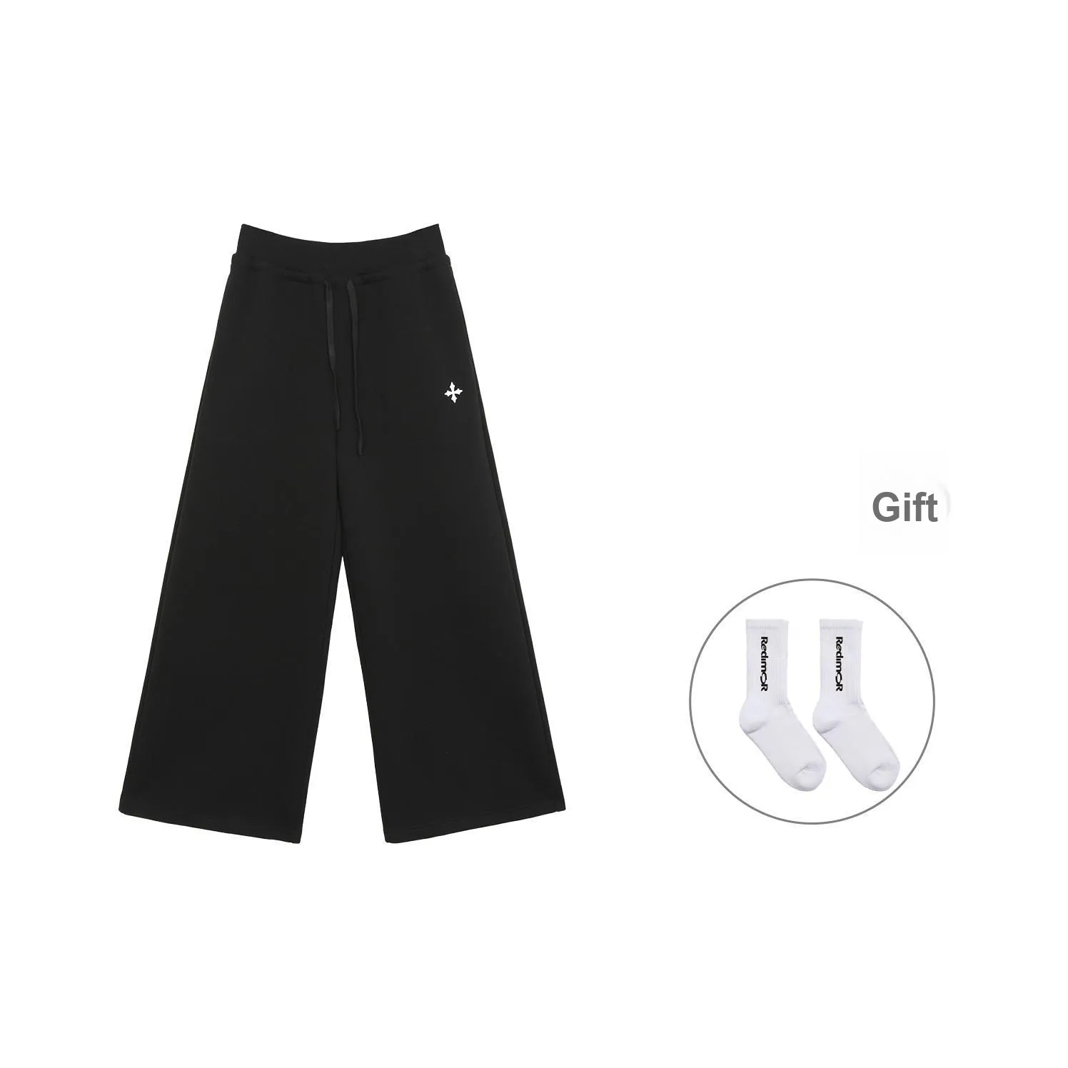 Redimor Loose Fit Slimming Straight Fit Casual Wide Leg Pants Unisex 