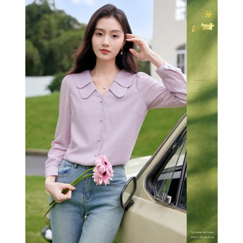 Like The Age Of Water Sweatshirt Women's Purple-1