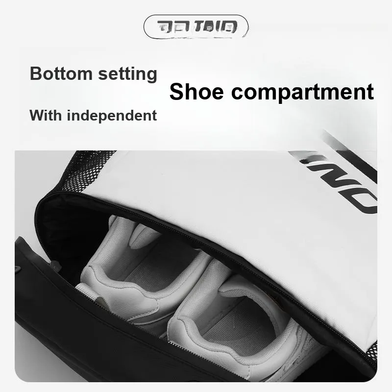 P.R IND Badminton Bags 3 Pcs Pack Casual Backpack Unisex Independent Shoe Compartment, Side Storage Pocket-10