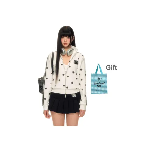 WEEKEND HUB Универсальный Cropped Свитшот Женский