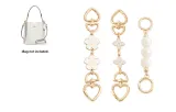 White Extender Chain Three-Piece Set[Cherry Blossom 15cm+Camellia 15cm+Pearl 13.5cm]