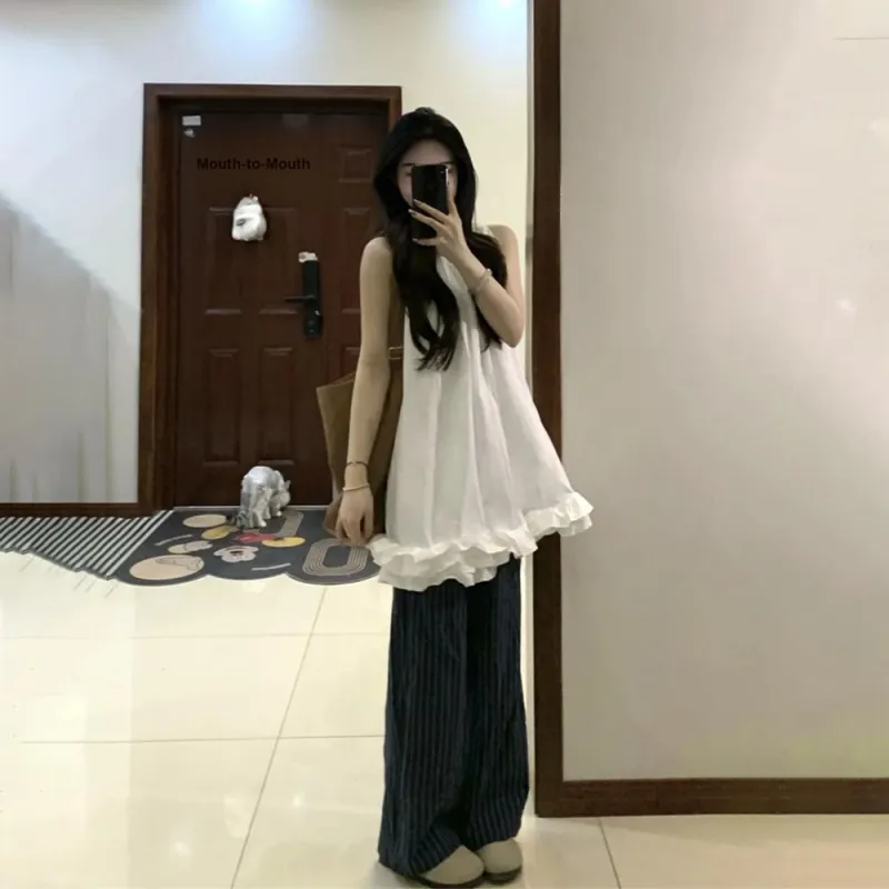 RTNH Sleeveless Dresses Women's White-6