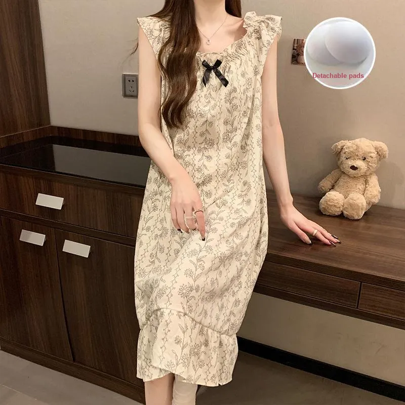 Ta Yan Nightgown Women's Apricot-4