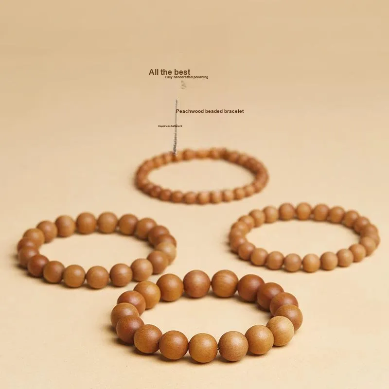 JIUHUASHAN Peachwood Bracelets Unisex-4