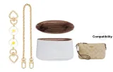 Nolita 19 Exclusive DuPont Paper Liner+White Small Chrysanthemum Heart Clasp Extender Chain Gold-Tone