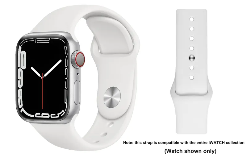 ZHISHENG Apple Compatibility Watch Band 38/40/41 All Silicone Material-0