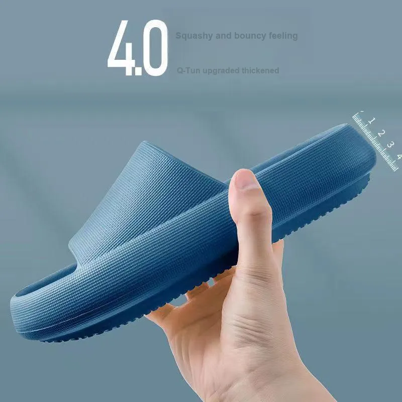 NAIHUO Four Seasons EVA Squashy And Bouncy Feeling Platform Slippers Home Bathroom Slip Resistant Odor Resistant Unisex-4