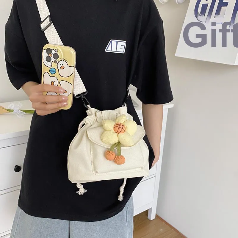 PINK·LAND Canvas Shoulder Bag Women's-3
