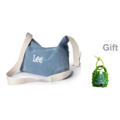 Lee Ткань + Искусственная кожа Кросс-боди Сумка Большая Женская Светлый Деним