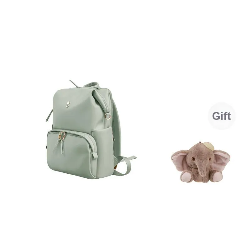ECHOLAC Fabric Backpack Women's Gray/Pink/Black/Orange/Lake Green-16