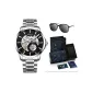 Silver Case Black Dial Steel Band[RIETI Brand Sunglasses Clothing Sets]