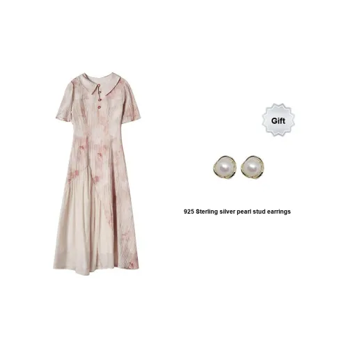 ANNECHEN Женские Платья с Короткими Рукавами