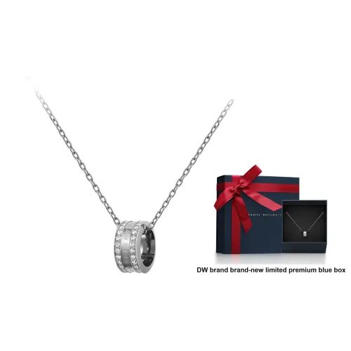 Daniel Wellington Смешанные материалы Ожерелья Унисекс Серебряный