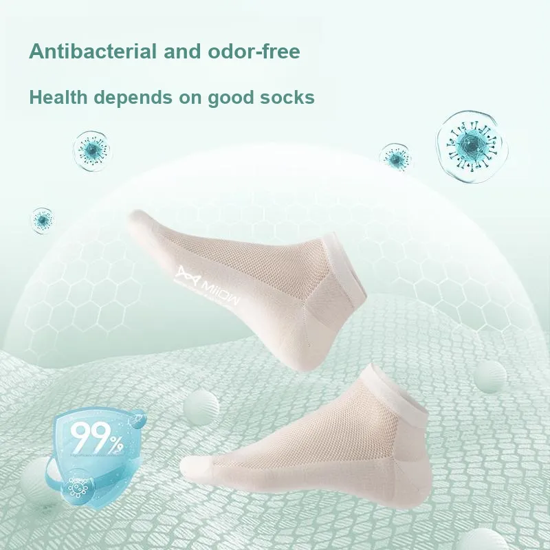 MIIOW Cool One Summer Series Ankle Socks Women's Shopping Bag 5 Pack-3