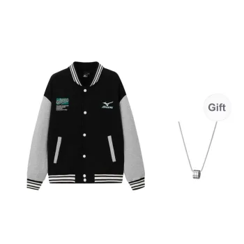 Mizuno Jacket Unisex Black Comes With Necklace