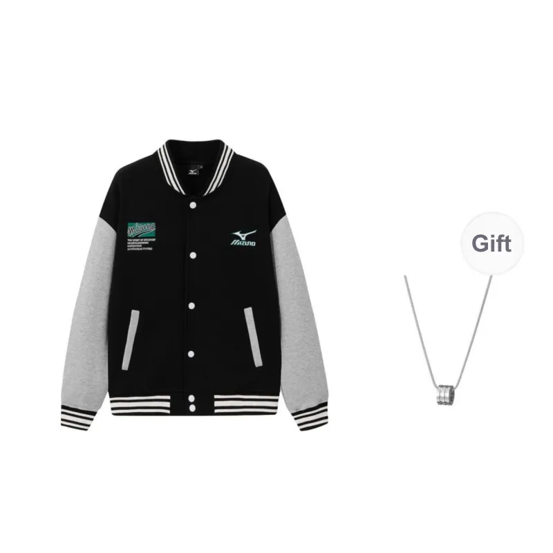 Mizuno Jacket Unisex Black Comes With Necklace-0