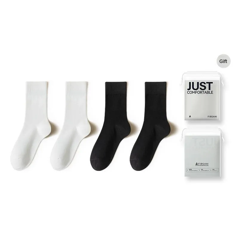 FIRS Mid Calf Socks Women's Shopping Bag 4 Pack-10