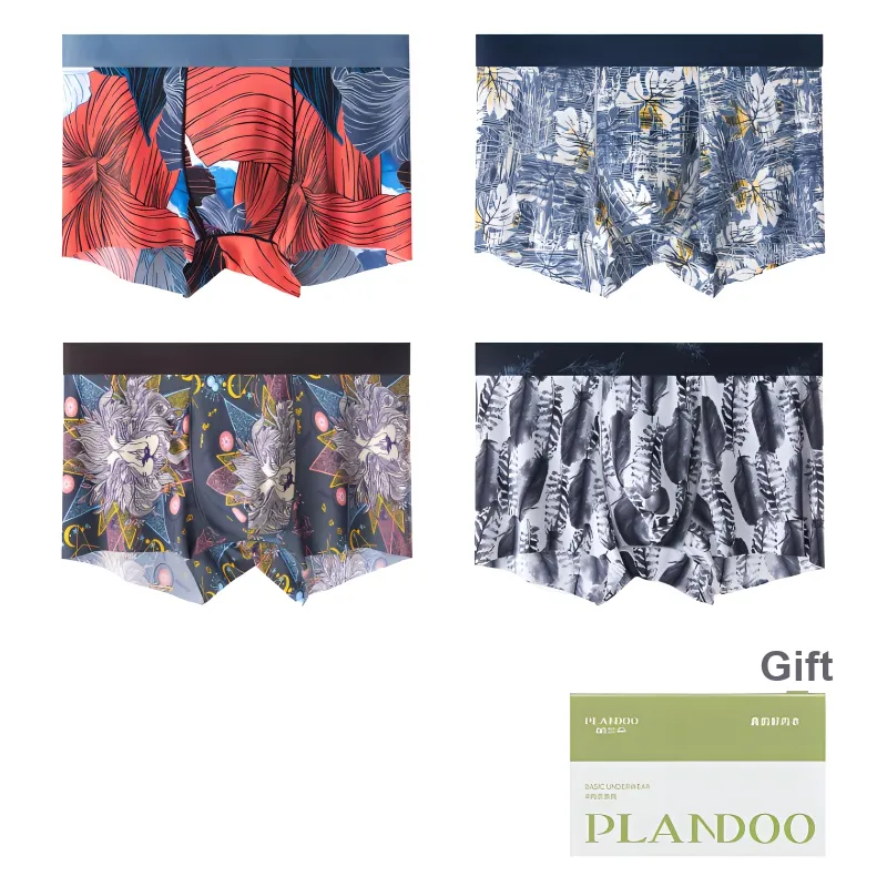 PLANDOO Underpants Men's 4 Pack-0