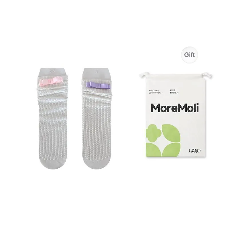 Moremoli Mid Calf Socks Women's Shopping Bag 2 Pack-6
