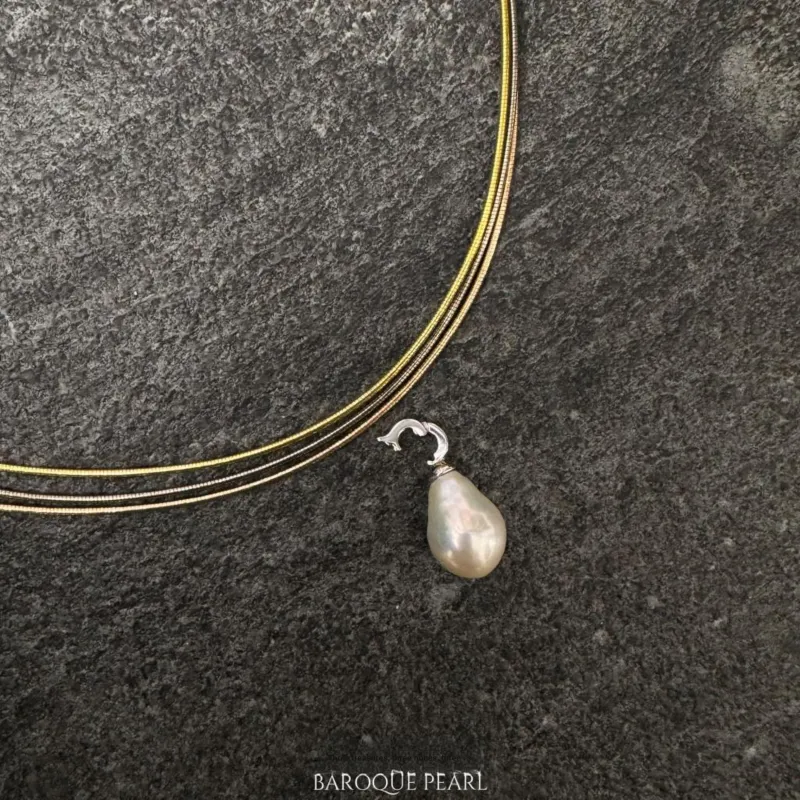 SANWUBALUOKE Freshwater Pearl Necklaces Unisex-2