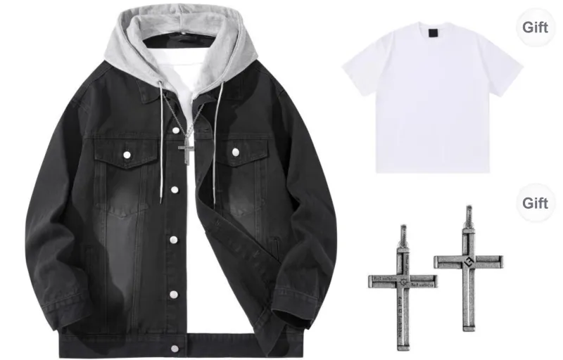 Lost N Forbidden X A.X.S.K Denim Jackets Unisex-0