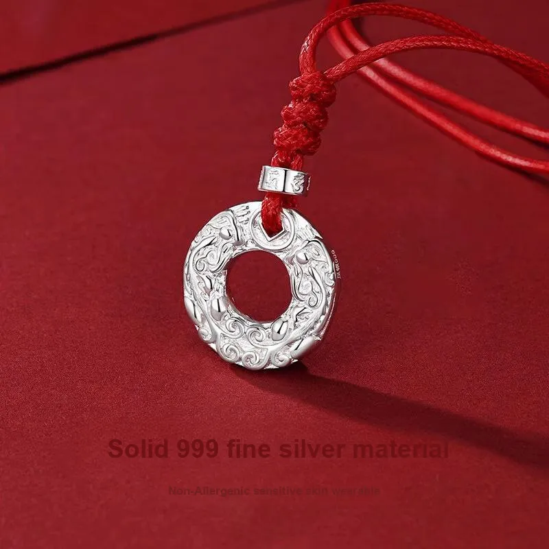 U state 999 Fine Silver Sterling Silver Necklaces Unisex-6