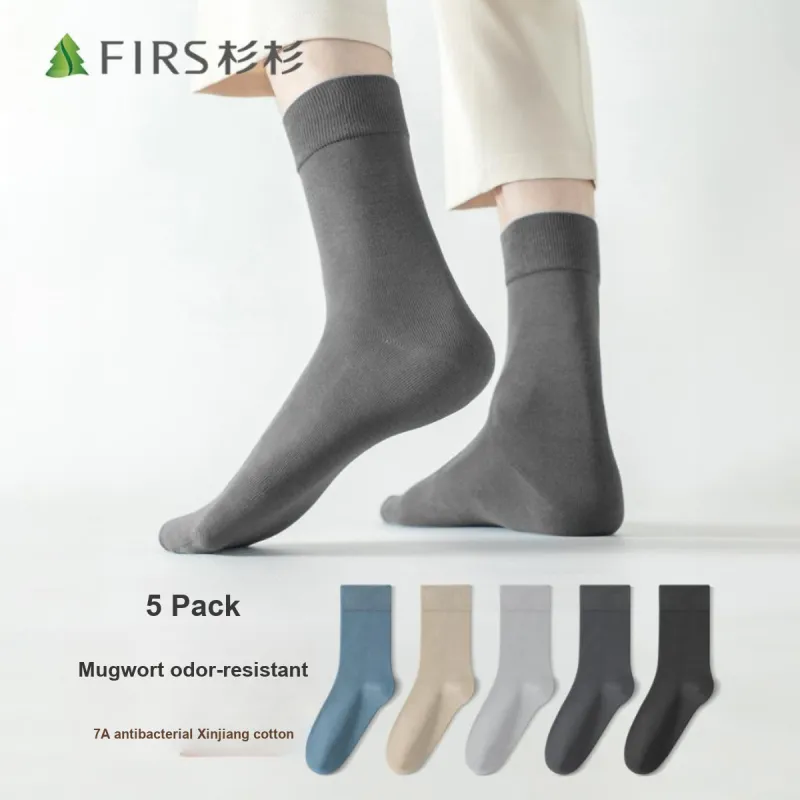 FIRS Mid Calf Socks Men's 5 Pack-10
