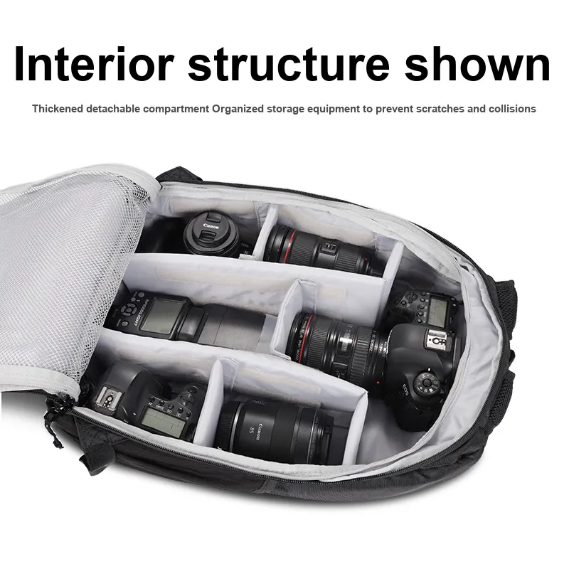 Canon Original Camera Bag Backpack Thickened Detachable Divider, Anti Collision, Portable-1