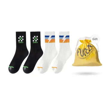 FUGEER Mid-Calf Socks Men's 4 Pack