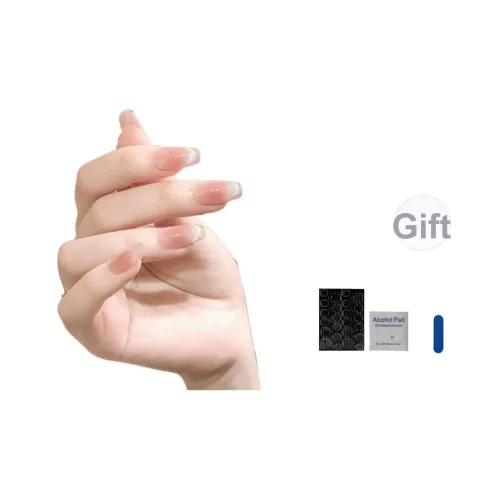 OUYUJI Ручной Готовый товар Съемный False Nail Миндаль Квадрат Лестница Кожа Смужка Стиль Instagram