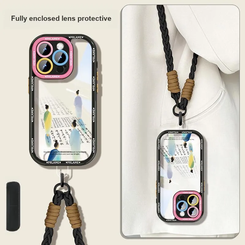 Sen Dog Acrylic Material Transparent Backpack Style Phone Cases Applicable To IPhone15Promax/Pro/Plus/14/13/12-1