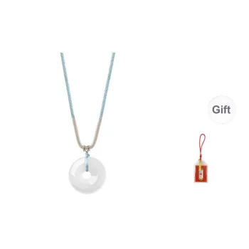 LUXLINE Natural Chalcedony Necklaces Unisex