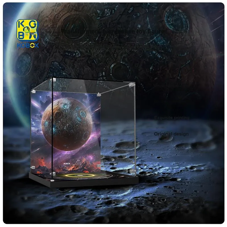 KGBOX For 3AThreezero Transformers Bumblebee Optimus Prime Acrylic Transparent Display Case Model Accessories-14