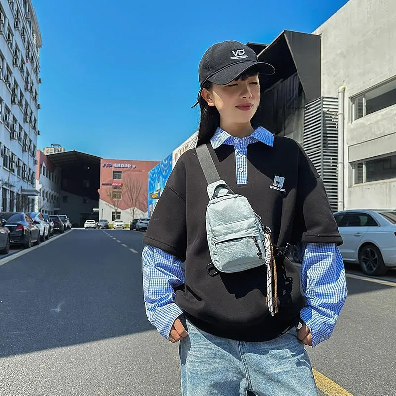 GOBLIN SHARKS 1759 Nylon Backpack, Sling Bag Regular Unisex White/Black/Blue/Green/Khaki-18