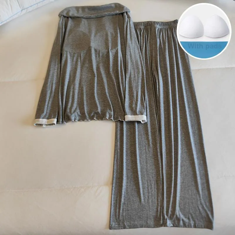 Sleeping Beauty Pajama Set Women's Light Gray-5