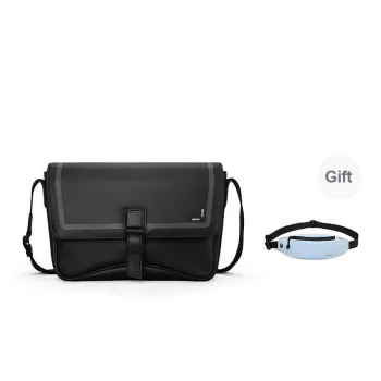 PIERRE CARDIN Messenger Briefcase Cow Leather Crossbody Bag, Shoulder Bag Men's Black