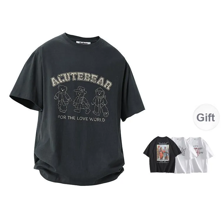 BRUMAIRE T Shirt Unisex Black Comes With Random Print Short Sleeved Shirt-8