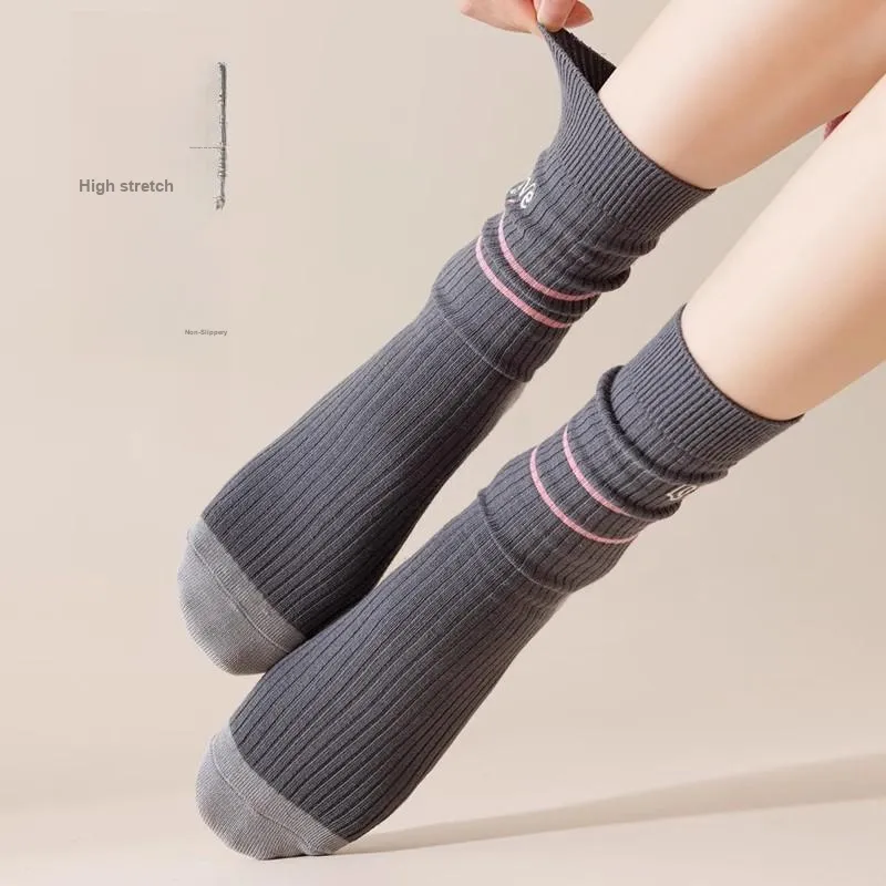 JIAZINI Mid Calf Socks Women's Combo Set-21
