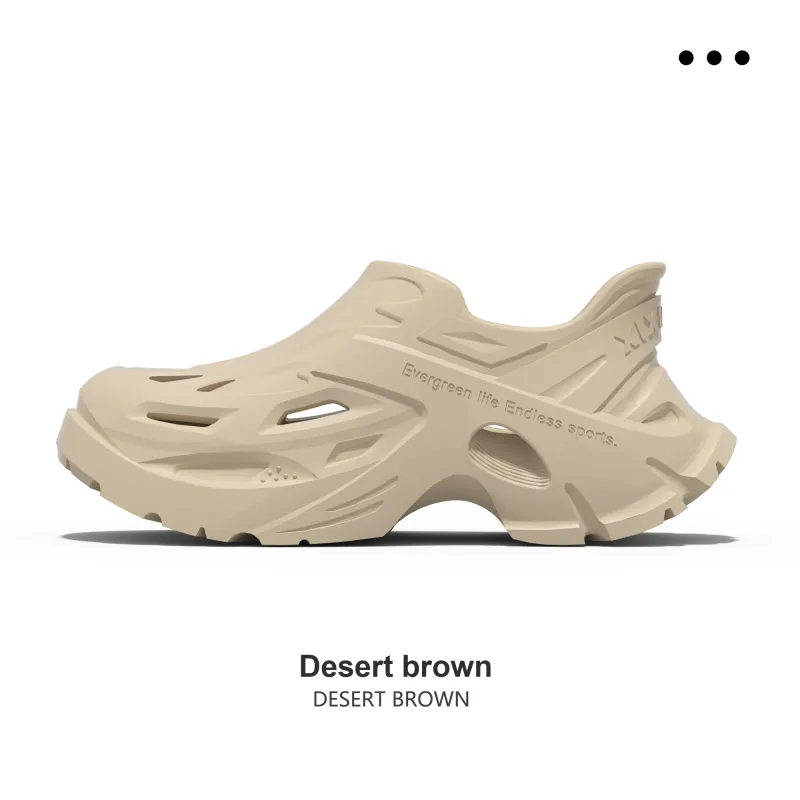 Thin Strips Slippers Unisex, Desert Brown-3