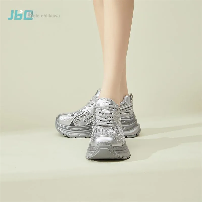 Jin Baichuan Height Increasing Wear-Resistant Low-Top Chunky Sneakers Women's-15