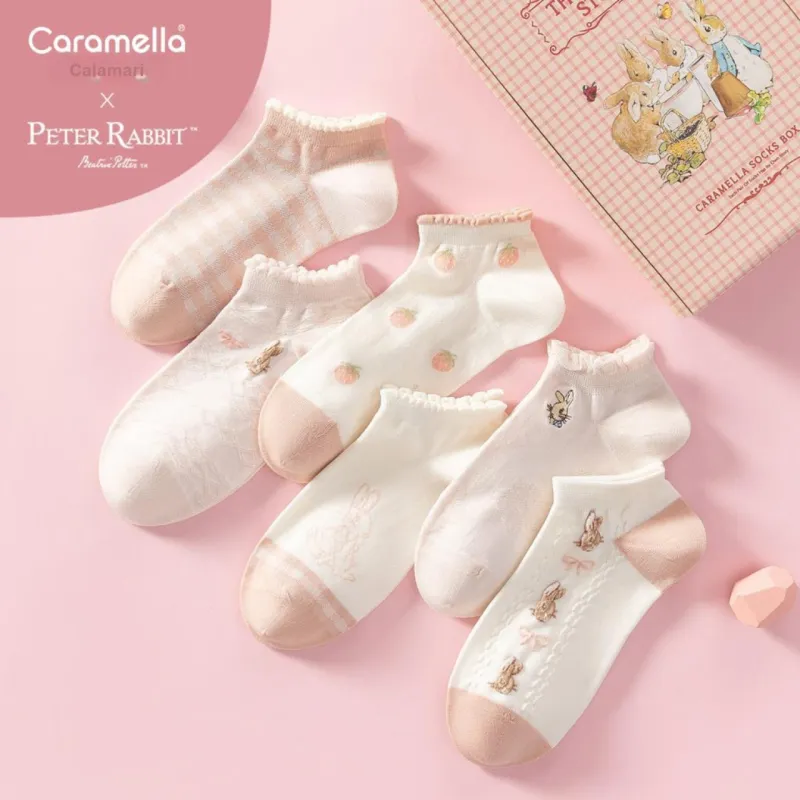 Caramella x Peter Rabbit Ankle Socks Unisex 5 Pack-11
