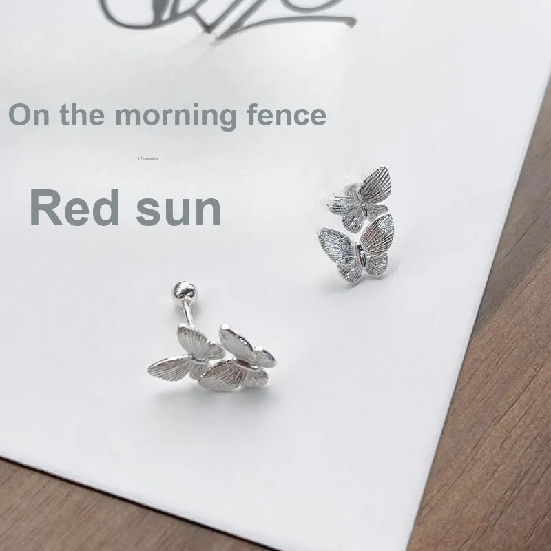CENTURY&KINDLE S925 Silver Stud Earrings Women's-3