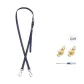 Silver Modified Buckle+Dark Blue Long Strap