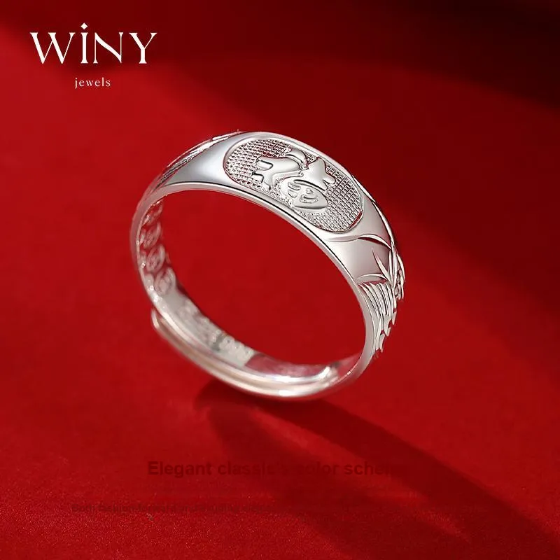 WINY 999 Fine Silver Rings Unisex-4