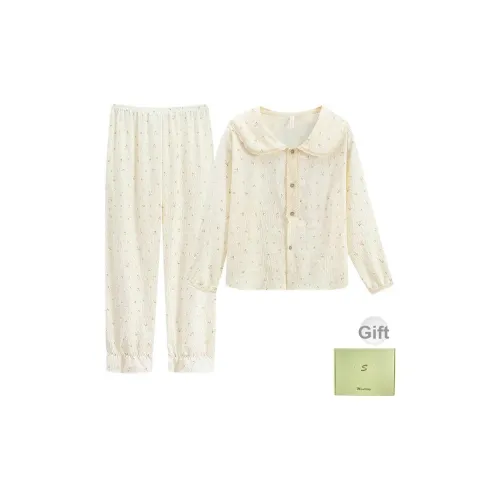 LEZIYUN Пижама Подарочная Коробка Женская Абрикос