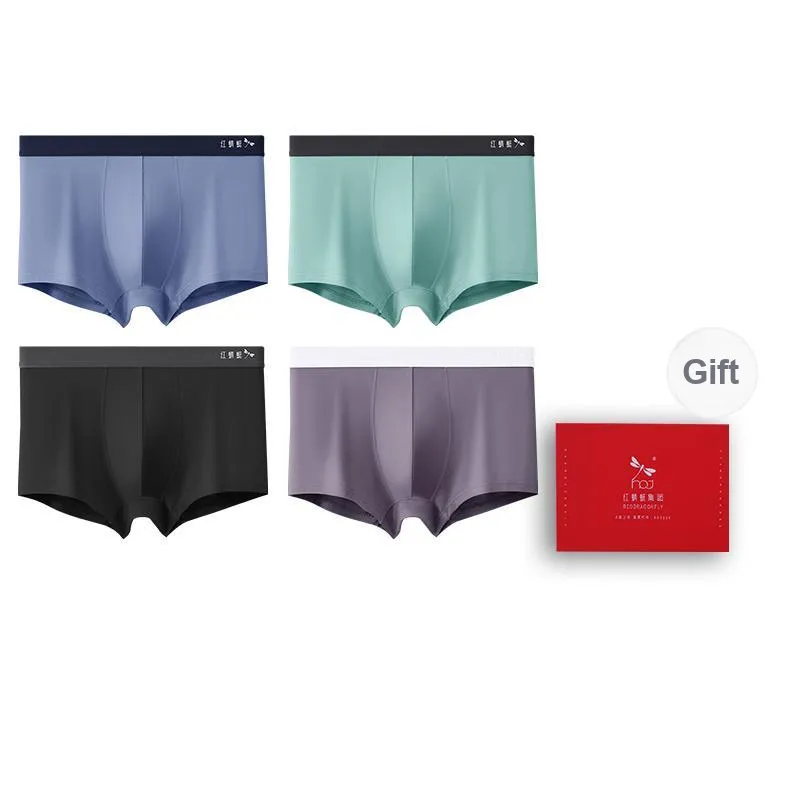 RED DRAGONFLY Modal Underpants Men's 4 Piece Gift Box Sets-3