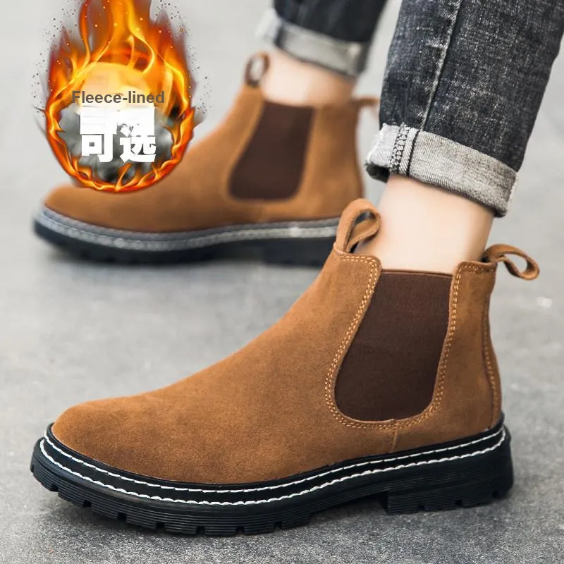 Bull Charm Short Chelsea Boots Men's-19
