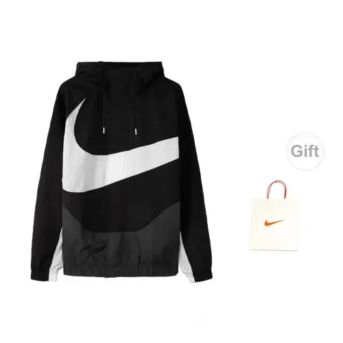 Nike Swoosh Jackets Men Black Gift Bag